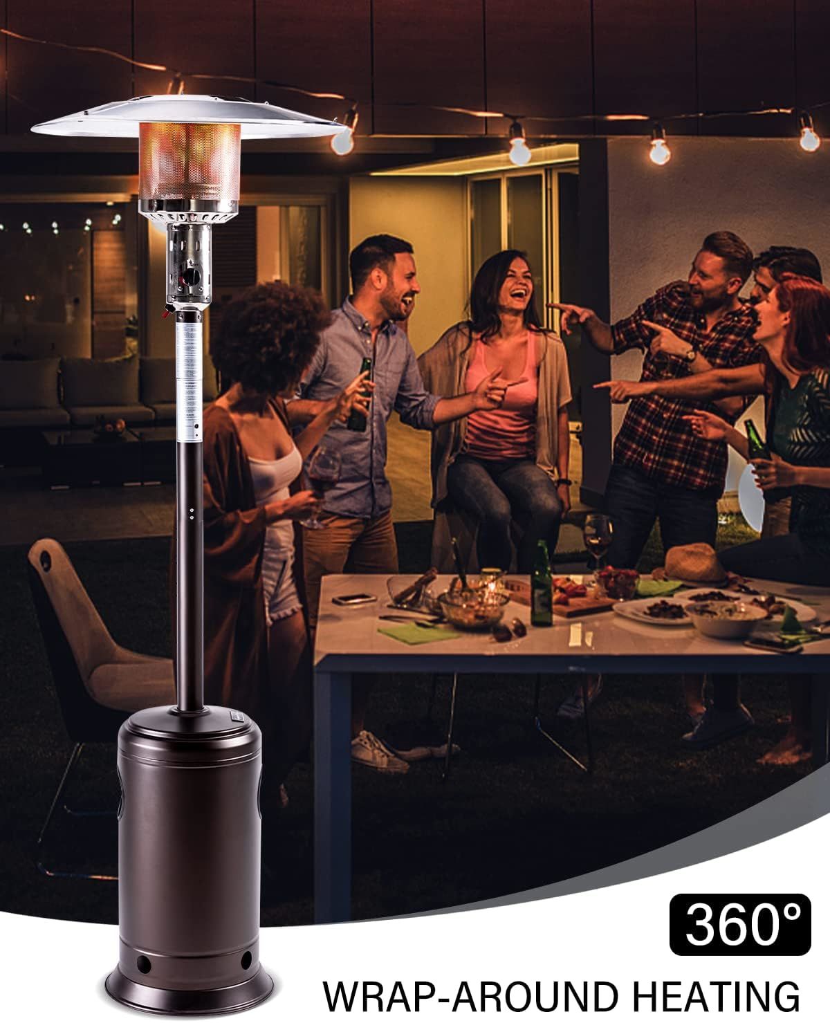 LEGACY HEATING Delta X3 Outdoor Heater, Propane Heater Doba